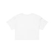 Load image into Gallery viewer, Conquer Script Crop Top Tee - White/Blue