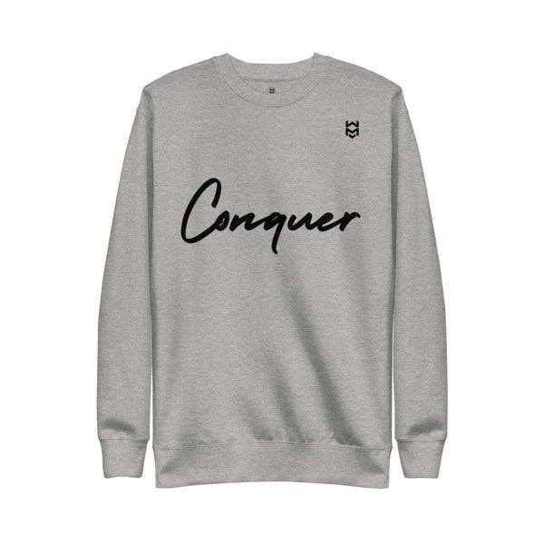 Conquer Script Sweatshirt - Gray