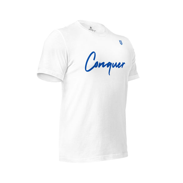 Conquer Script Tee - White