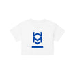 Load image into Gallery viewer, Defender Crop Top Tee - White/Blue