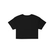 Load image into Gallery viewer, Conquer Script Crop Top Tee - Black/White