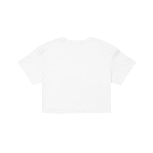 Defender Crop Top Tee - White/Black