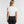 Load image into Gallery viewer, Warrior Mindset Crop Top Tee - White/Black

