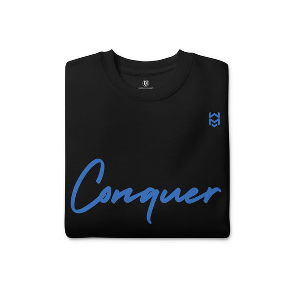 Conquer Script Sweatshirt - Black