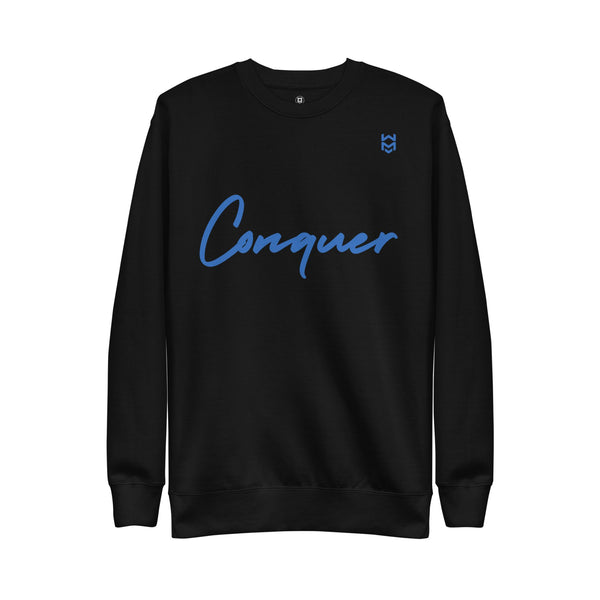 Conquer Script Sweatshirt - Black