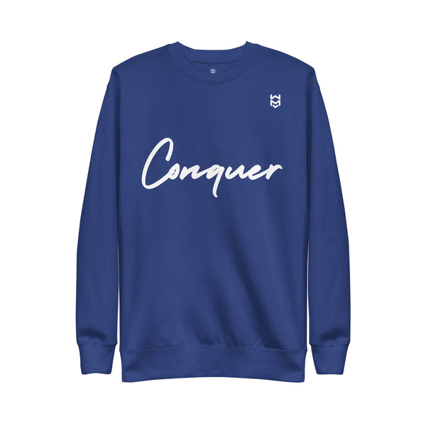Conquer Script Sweatshirt - Blue
