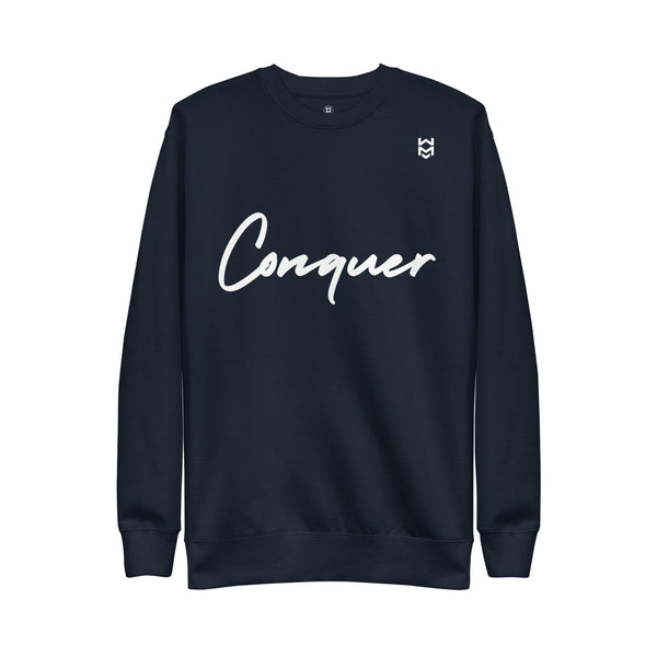 Conquer Script Sweatshirt - Navy