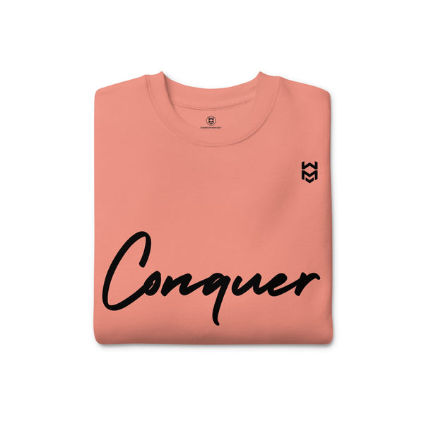 Conquer Script Sweatshirt - Pink