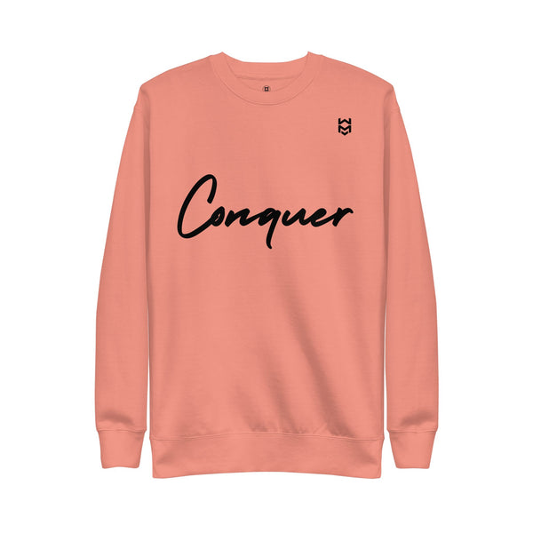 Conquer Script Sweatshirt - Pink