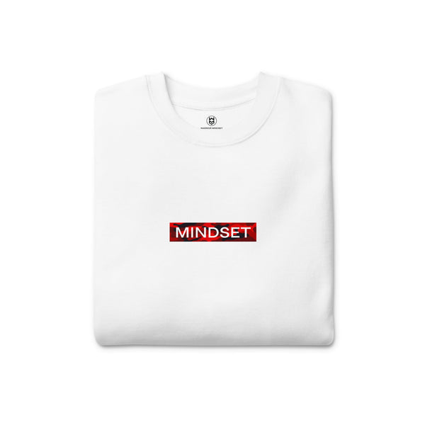 Warrior Mindset Box Logo Sweatshirt in white