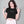Warrior Mindset Crop Top Tee - Black/White